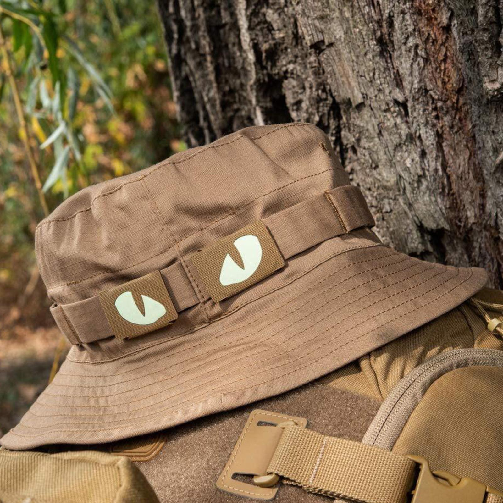 Hook Eye Fastener - Cat Eye Patch Reflective Embroidery Applique