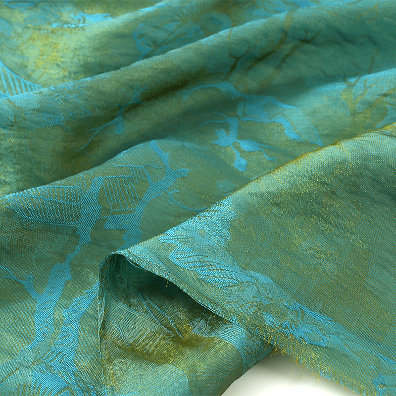 Sewing Nylon - 1meter Lustrous Brocade Rayon Jacquard Fabric