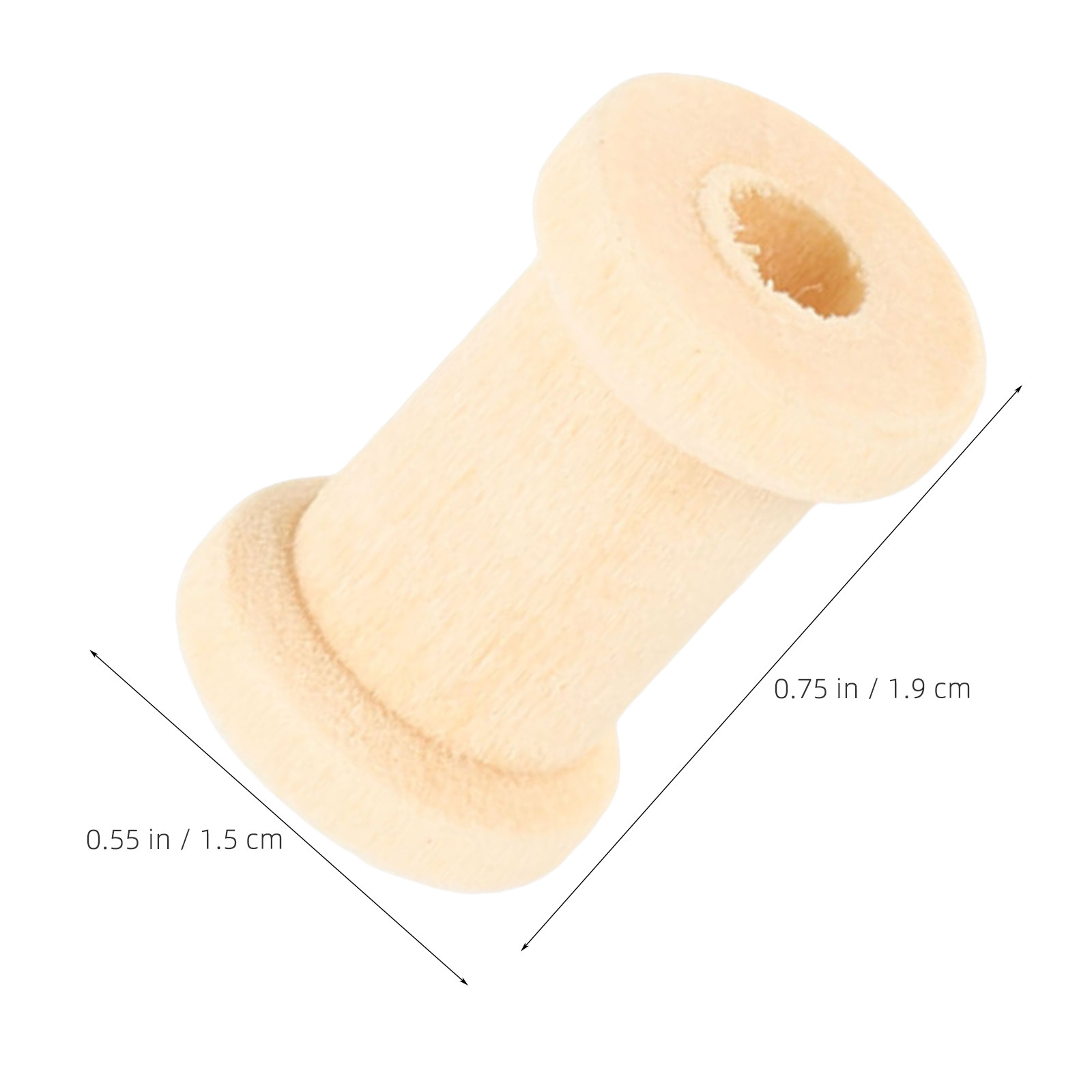 100Pcs Empty Wooden Spools 0.7 - đánh giá và giá Thread Bobbins Empty