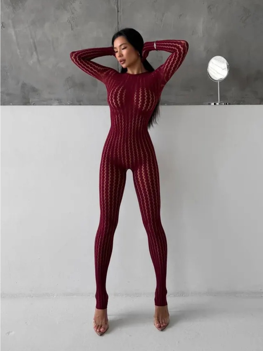 Women's Burgundy Sheer Lace Ju - đánh giá và giá Sewing Nylon