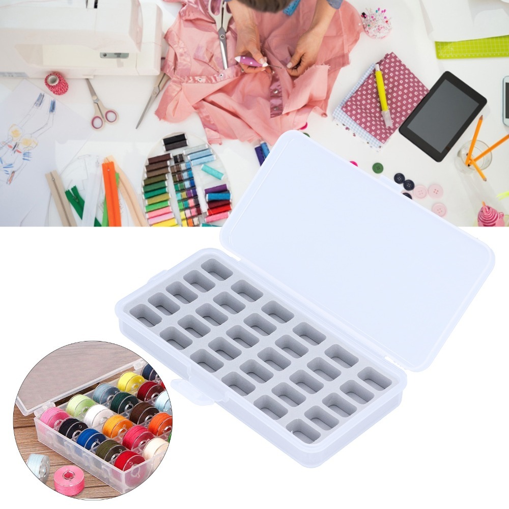 2pcs Transparent Plastic Bobbi - đánh giá và giá Thread Bobbins Empty