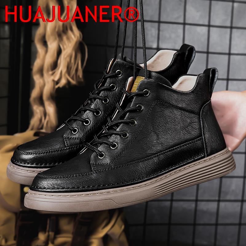 Spring Autumn Mens Genuine Lea - đánh giá và giá Sewing Nylon