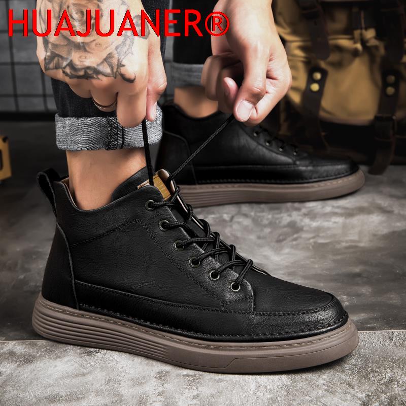 Spring Autumn Mens Genuine Lea - đánh giá và giá Sewing Nylon