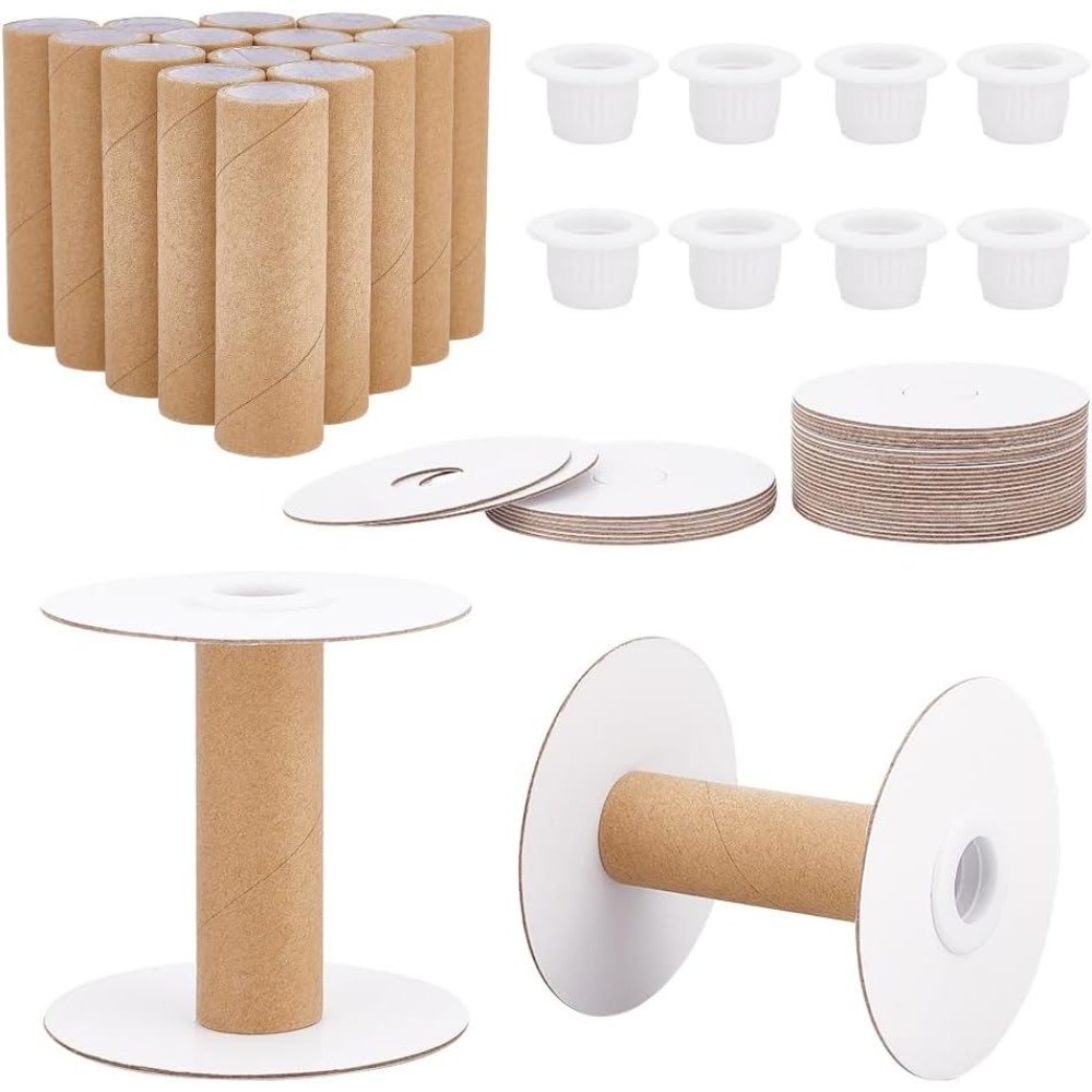 16 Sets Empty Paper Thread Spo - đánh giá và giá Thread Bobbins Empty