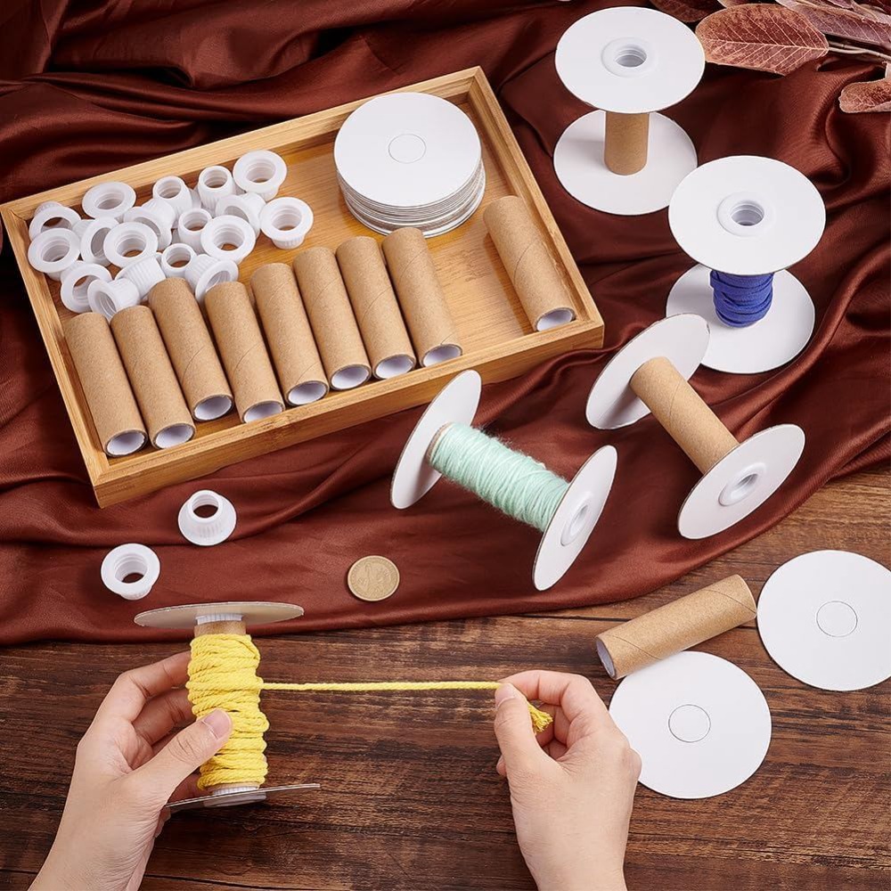 16 Sets Empty Paper Thread Spo - đánh giá và giá Thread Bobbins Empty