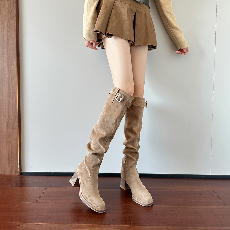 High heeled knee high boots fo - đánh giá và giá Sewing Nylon