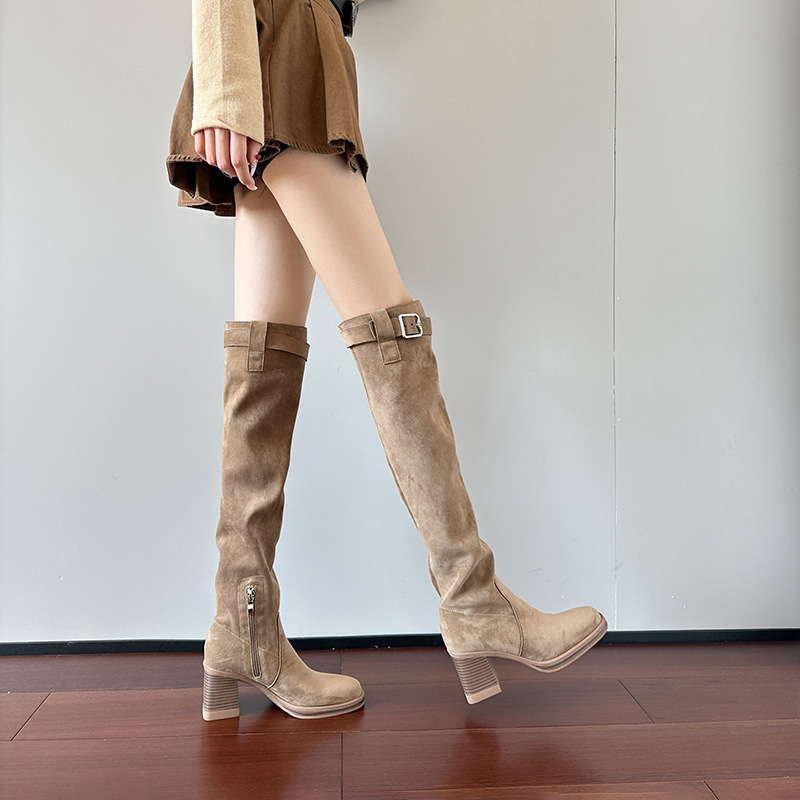 High heeled knee high boots fo - đánh giá và giá Sewing Nylon
