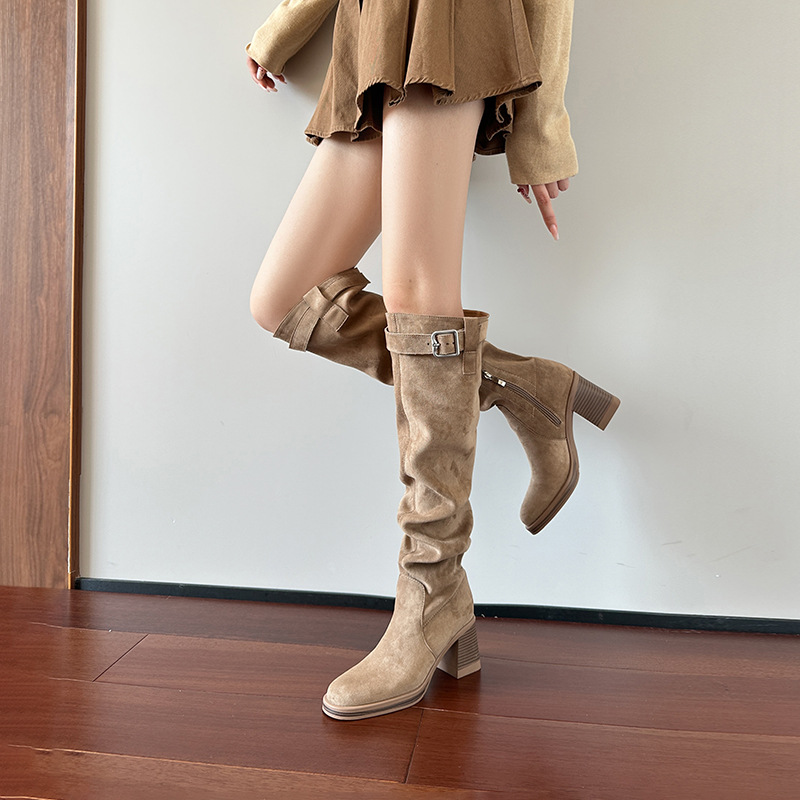 High heeled knee high boots fo - đánh giá và giá Sewing Nylon