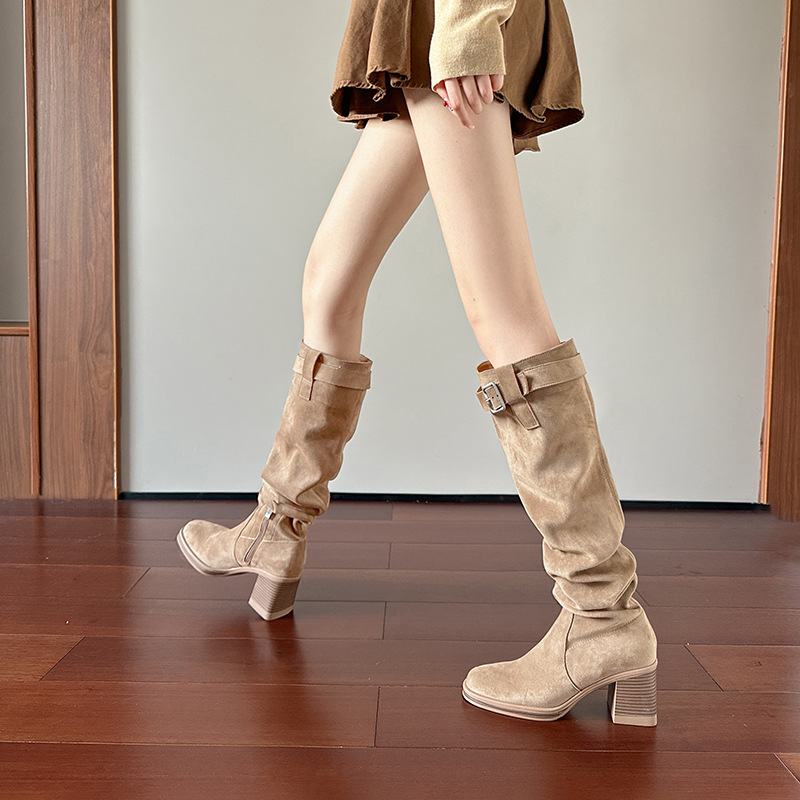 High heeled knee high boots fo - đánh giá và giá Sewing Nylon