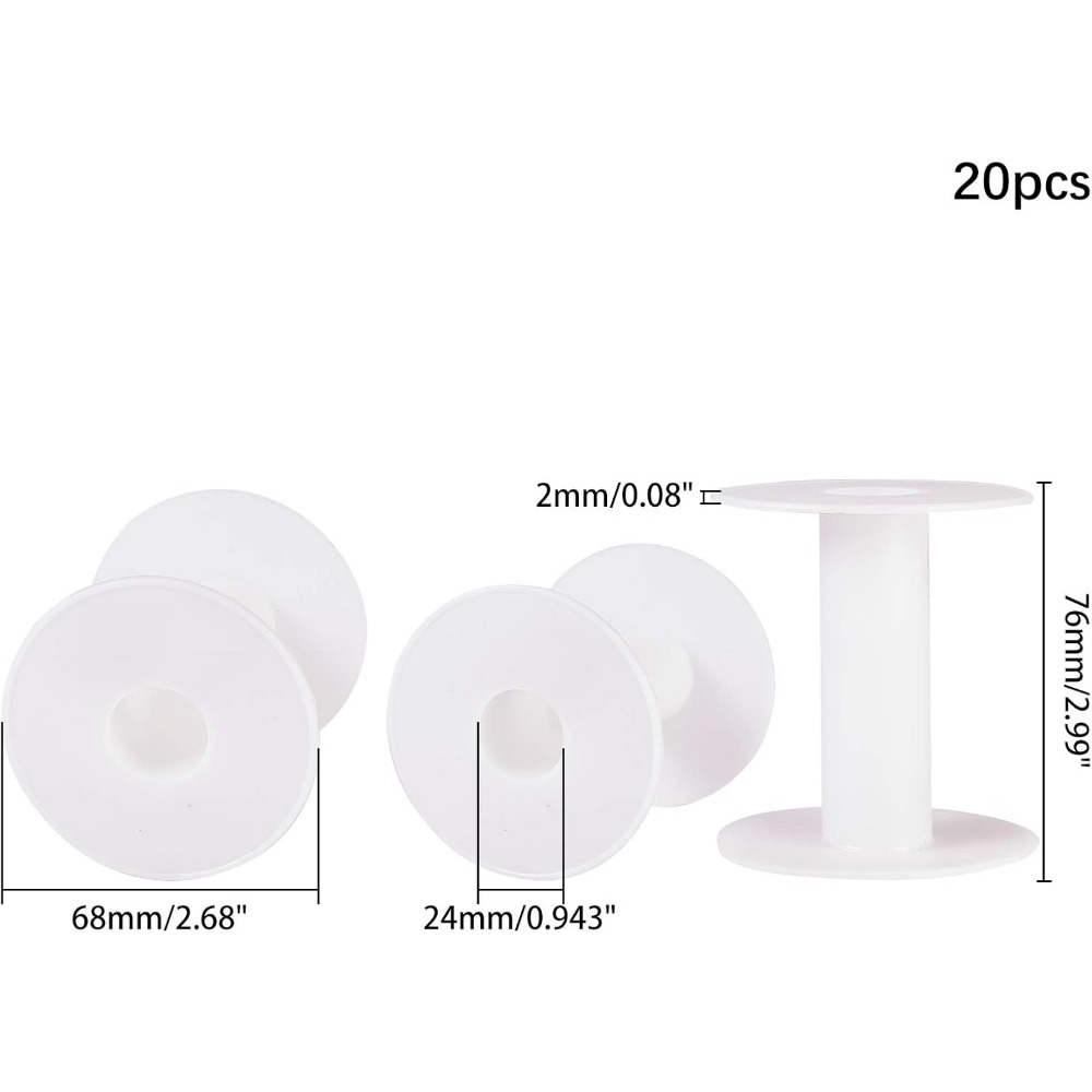 20pcs 3 Inches Plastic Empty S - đánh giá và giá Thread Bobbins Empty